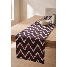 Luvora Home Vega Serisi Zikzak Desenli Runner - Bordo
