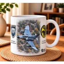 Patili Baskı Türk Hava Aracı Serisi THAPB0004 - F-4e Terminatör Panter Filo Tasarımlı 330 ml Porselen Kupa Bardak