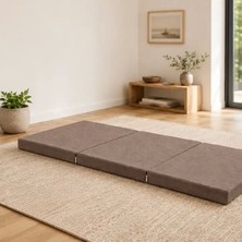 Patiyu Üç Parçalı Katlanır Minder · 60 × 180 × 7 cm · Kahve