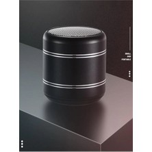Royaleks Mini Alüminyum Tws Kablosuz Bluetooth Hoparlör – Yuvarlak Metal Tasarım, Yüksek Bas ve Taşınabilir Özellikler