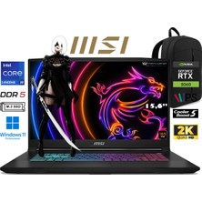 MSI Msı Katana 15 Hx B14WFK Intel Core I9 14900HX 32GB 2tb SSD RTX5060 450XTR W11 Pro 15.6"qhd 165Hz Taşınabilir Bilgisayar Prestij Çanta