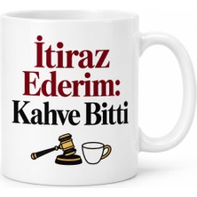 Ny Joy Itiraz Ederim: Kahve Bitti Tasarımlı Porselen Kupa - Model 378