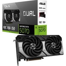 Asus Dual RTX5070-O12G, 12GB, 192BIT, Gddr7, 1xhdmı, 3xdp Gamıng Ekran Kartı