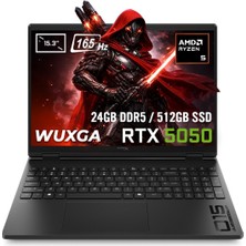 Hp Hyperx Omen 15-GB0011NTA30 Amd Ryzen 5 240 64GB 1tb SSD RTX5050 Windows 10 Pro 15.3" Wuxga 165Hz IPS Taşınabilir Bilgisayar D2QW7EAA30