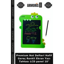 Armoris Premium Not Defteri Hafif Gereç Renkli Ekran Yazı Tahtası LCD Panel 10"