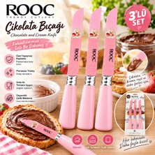 Rooc Çikolata Bıçağı 3’lü Set – Çikolata, Reçel, Bal ve Tereyağı Sürme Bıçağı