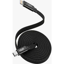 LinkTech KN06 Fast 1.2 M 30W Type-C - Lightning Manyetik Kablo