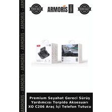 Armoris Premium Seyahat Gereci Sürüş Yardımcısı Torpido Aksesuarı Xo C206 Araç Içi Telefon Tutucu