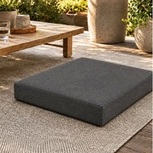Patiyu Kedi Köpek Yatağı Kare Blok Minder · 50 × 50 × 7 cm · Antrasit