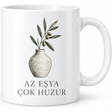 Ny Joy Az Eşya Çok Huzur Tasarımlı Porselen Kupa - Model 297