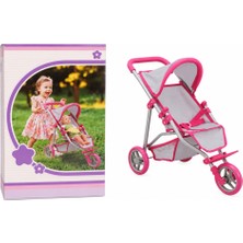 Ny Joy 9614 3 Tekerlekli Pembe Gri Puset