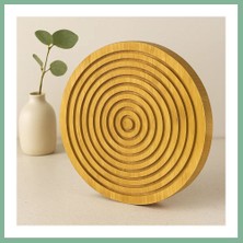 Bşk Virgo Ahşap Bambu Sunum Tepsisi 28 cm - Çift Taraflı BSK2026