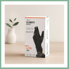 Bşk Virgo Nitril Muayene Eldiveni Siyah Xl Pudrasız 100'LÜ BSK2026