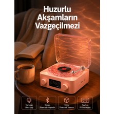 Royaleks Vintage Tarz Bluetooth Hoparlör – Gece Işığı ve Zaman Göstergeli Yeni Nesil