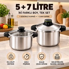 Karaca Quıck&safe Düdüklü Tencere Seti 5+7 Litre