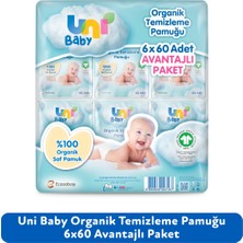 Mustela Uni Baby Bebek Temizleme Pamuğu 60'lı x 6 Adet