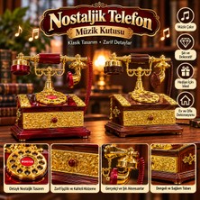 Ebuu Concept Nostaljik Ahizeli Telefon Müzik Kutusu