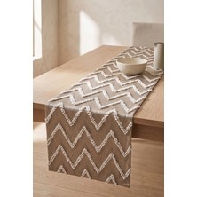 Luvora Home Vega Serisi Zikzak Desenli Runner - Vizon