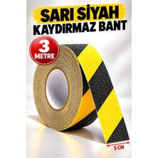 Alıç Sarı Siyah Kaydırmaz Bant Merdiven Basamak Kaydırmazlık Bandı Kendinden Yapışkanlı Zımparalı Güvenlik Şeridi