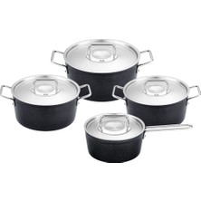Fissler Adamant 8 Parça Metal Kapak Tencere Seti
