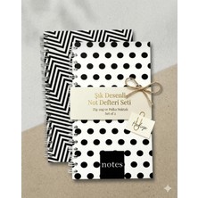 Adalinhome Spiralli Sert Kapak 2'li Set Not Defteri - 17X24CM (Çizgili ve Kareli)