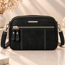 Viola Moda Bayan3 Gözlü Süet Askılı Kol Çantası