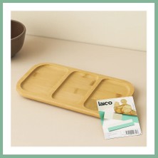 Bşk Virgo Bambu 3 Bölmeli Sunum Tepsisi 25X14 cm BSK2026