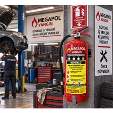 Megapol 12 kg Köpüklü Foam Yangın Söndürme Tüpleri, Yangın Söndürücü, Yangın Söndürme Cihazları, Yangın Tüpü