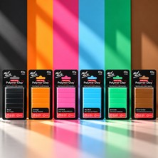 Mont Marte Signature Polimer Kil Başlangıç Seti 60 G - Canlı & Temel Renkler (6'lı Set)