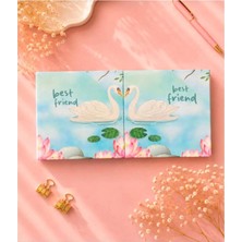 Adalinhome Lizy Best Friend Ikili Defter Seti | 16X16 cm | Sert Kapak | Düz Iç Sayfa