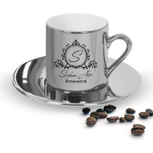 BK Gift Kişiye Özel Isimli Aynalı Gümüş Türk Kahvesi Fincanı-11