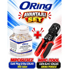 Oring Cat6 RJ11/ EZRJ45 Sıkma Pensesi Avantajlı Set