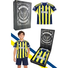 Fenerbahçe Orijinal Lisanslı Fenerbahçe 25/26 Çubuklu Jr Forma Lazer Kutu Hediyeli