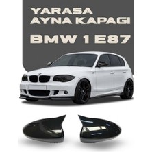OtoÇizgi Bmw E87 1 Serisi  2004-2011 Uyumlu Batman Yarasa Ayna Kapağı Piano Black