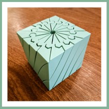 Bşk Virgo 3D Baskı Twisting Küp - Mekanik Dönen Bulmaca Küpü-Mint BSK2026