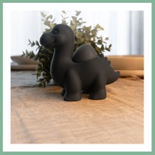 Bşk Virgo 3D Baskı Dinozor Yumurtalık - Sevimli Eggosaurus Yumurta Tutucu-Siyah BSK2026
