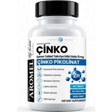 AROMEL Çinko Tablet 60 Adet  | Çinko Pikolinat Içeren Takviye Edici Gıda