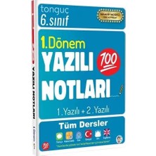 Tonguç Akademi 6. Sınıf Yazılı Notları 1. Dönem 1 ve 2. Yazılı Notları