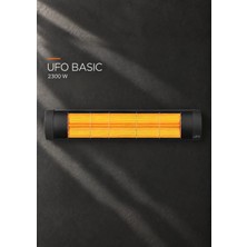 UFO Basic 2300 W Duvar Tipi Isıtıcı - Termostatlı Elektrikli Isıtıcı Hem Yatay Hem Dikey Kullanım, Suya Dayanıklı