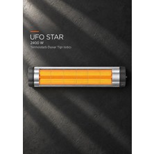 UFO Star 2400 W Duvar Tipi Infrared Isıtıcı & Stand - Termostatlı