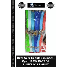 Terrien Özel Seri Çocuk Eğlencesi Oyun Paw Patrol Bileklik 12 Adet