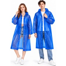 CoverZone Unisex Kapüşonlu Uzun Yağmurluk Suya Dayanıklı Hafif Katlanabilir Eva Yağmur Montu Kadın Erkek Çıtçıtlı Tasarım, YK98