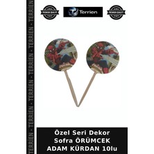 Terrien Özel Seri Dekor Sofra Örümcek Adam Kürdan 10LU