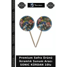 Terrien Premium Sofra Ürünü Ikramlık Sunum Aracı Sonıc Kürdan 10LU