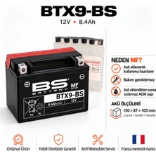 Bs Batery Triumph Street Trıple 765S (2017-2020) Btx9-Bs Akü