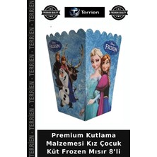 Terrien Premium Kutlama Malzemesi Kız Çocuk Küt Frozen Mısır 8’li