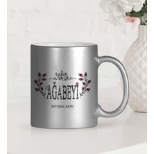 BK Gift Kişiye Özel Yılın En Iyi Ağabeyi Gümüş Yaldızlı Kupa Bardak
