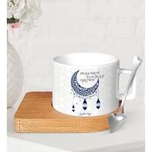 BK Gift Kişiye Özel Din Kültürü ve Ahlak Bilgisi Öğretmeni Ahşap Altlıklı Seramik Fincan-6
