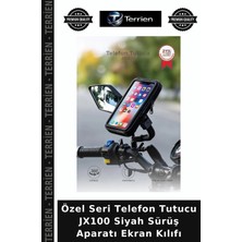 Terrien Özel Seri Telefon Tutucu JX100 Siyah Sürüş Aparatı Ekran Kılıfı
