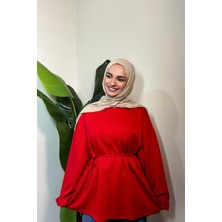 Gamze Özkurt Bel Kuşaklı Modal Tunik